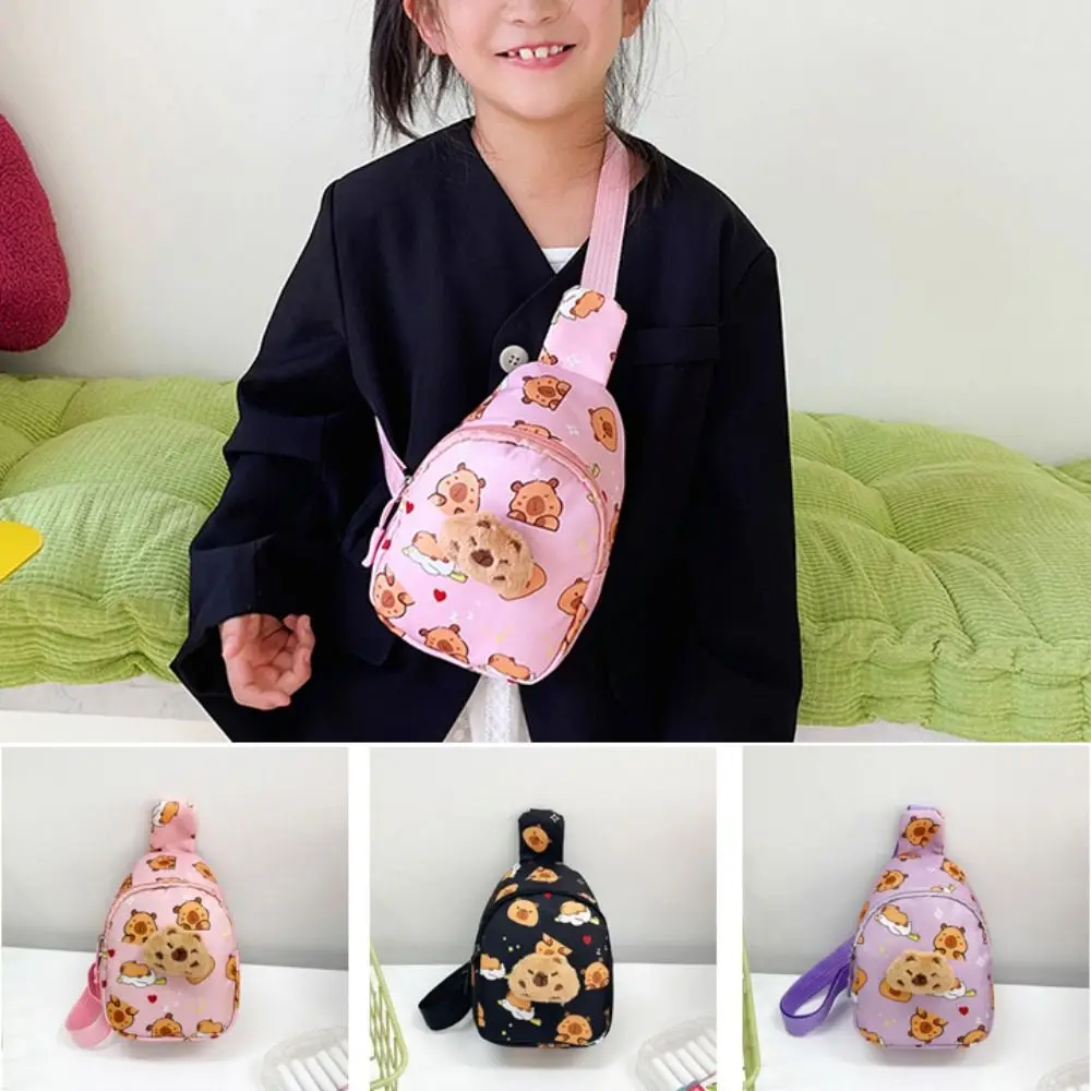 

High Quality Capybara Shoulder Bag Cartoon Multifunctional Chest Bag Crossbody Bag Kids