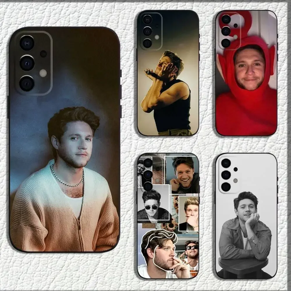 N-Niall Singer Horan Phone Case For Samsung Galaxy A73,72,71,A52,51,40,41,A22,A32,31,A13,12,Note20 Soft Black Shell