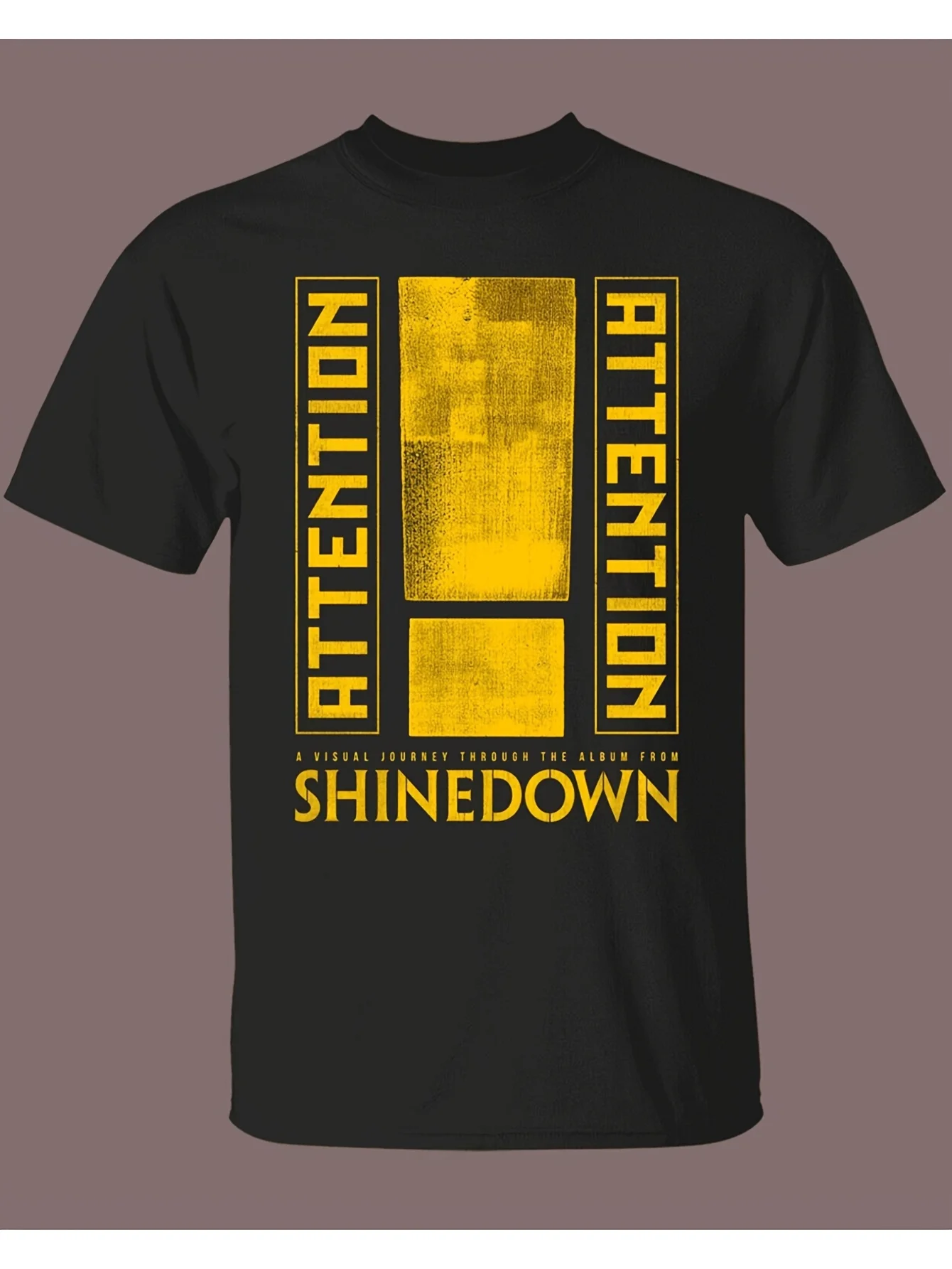 Футболка Shinedown Band Attention, черная футболка с коротким рукавом, все размеры S-5XL, 23 винтажные футболки с аниме, мужская одежда, футболки