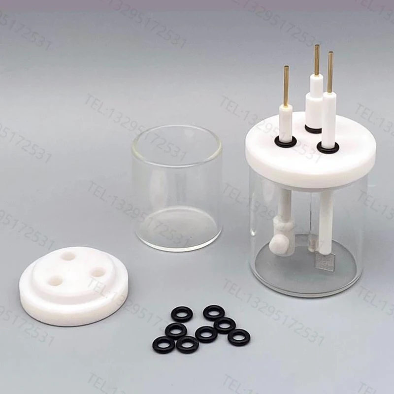 10-500mL Electrolytic Cell Laboratory Electrochemical Eectrolytic Cell Glass Quartz Beaker With Cover