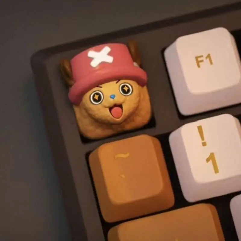 

Diy Self Made One Piece Tony Chopper Cute Mechanical Keyboard Keycaps Cross-Axis Mechanical Keyboard Pc Personalized Keycaps