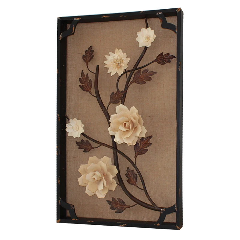 New Chinese style peony wall decoration, entrance wall hanging