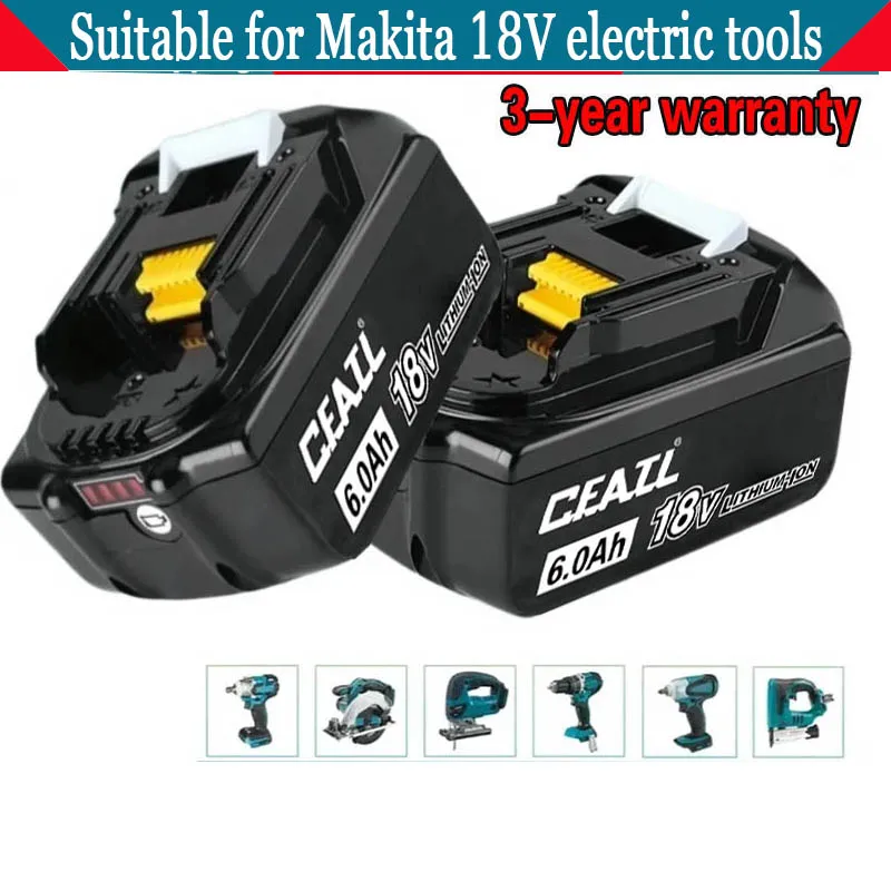 

For 18V Makita power tool battery 6Ah/9Ah rechargeable battery replacing Makita BDF BFR，BFS，BGA，BHP， BJR， BCF，BCL，BDA