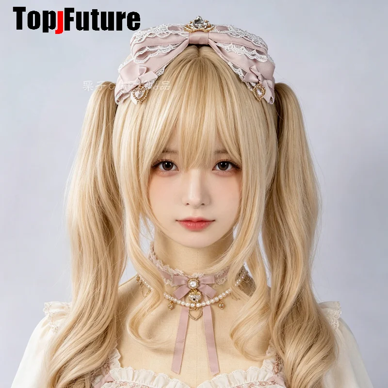 

Women Subculture Gothic Y2K Lolita Harajuku Hair Hoop Headband Ruffled Floral Lace Imitation Bow Hair Bands Hair Accessories