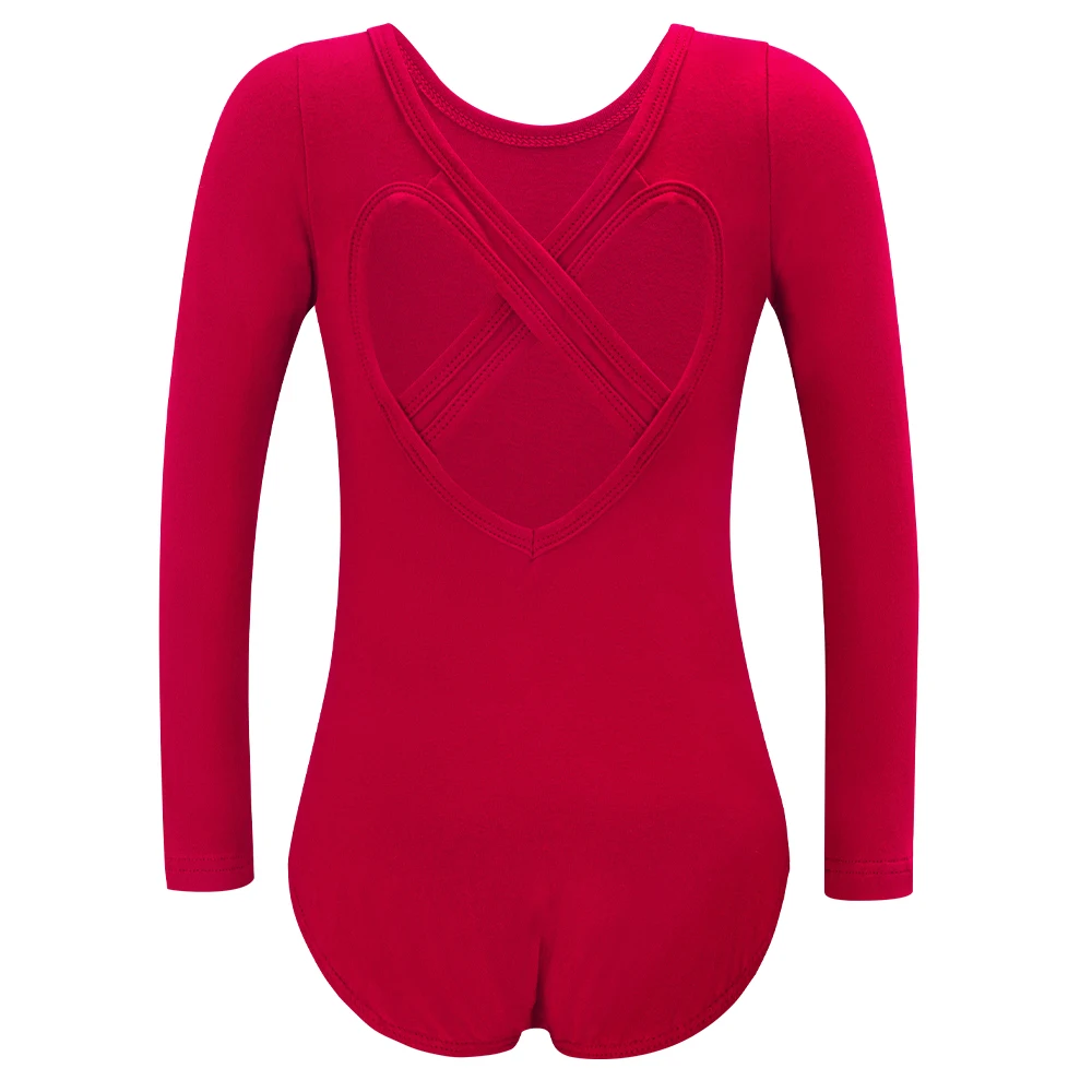 Mädchen Langarm Ballett Trikot Kind Tanz Tutu Kleid Herz Zurück Gymnastik Dancewear mit Gebunden Rock Outfit Set Bühne Kostüm – Detail 32