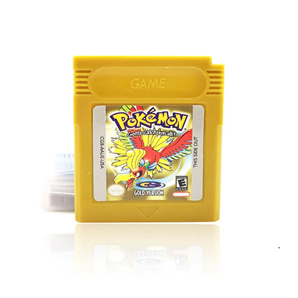 GBC 16-bit Game Video Game Cartridge Console Card Pokemon Red Blue Crystal Golden Green Silver Yellow