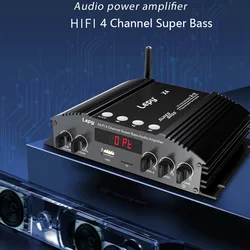 LEPY X4 Bluetooth HI-FI 4 Channel Super Bass Audio Amplifier Support Coaxial Optical Input USB TF Lossless Music Out