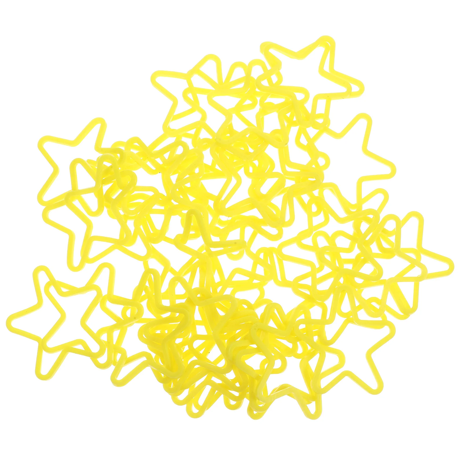 

50 Pcs Elastic Bands Conjuring Performance Props Trick Magician Yellow Creative Tricks