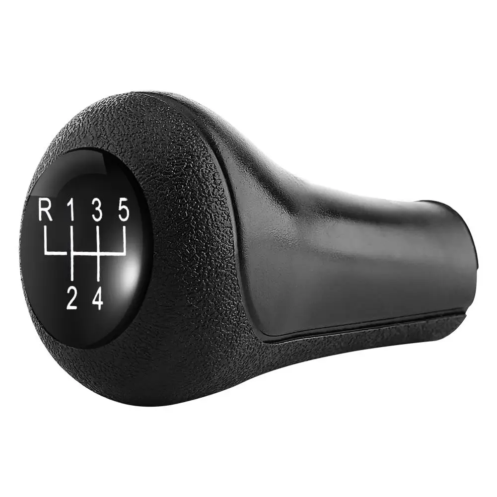 For BMW E28 E30 E34 E36 Gear Shift Knob Boot 5 Speed Car Gear Shift Knob Stick Head Manual PU Leather Car-Styling Black