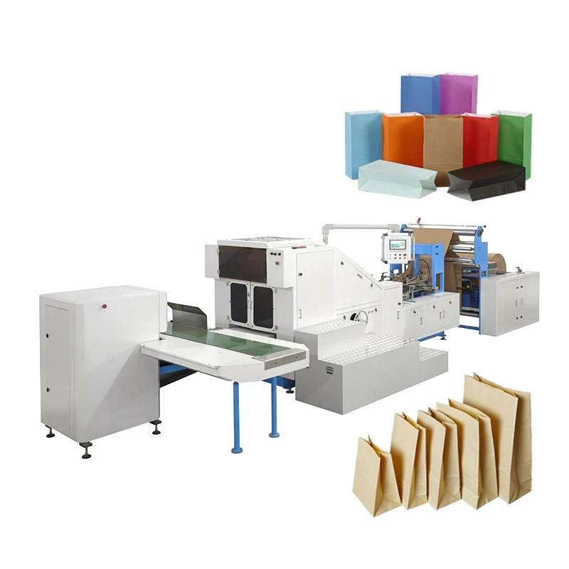 High Speedd V Type Poop Die Cut Handle Paper Bag Machine Automic Printing Paper Bag Machine