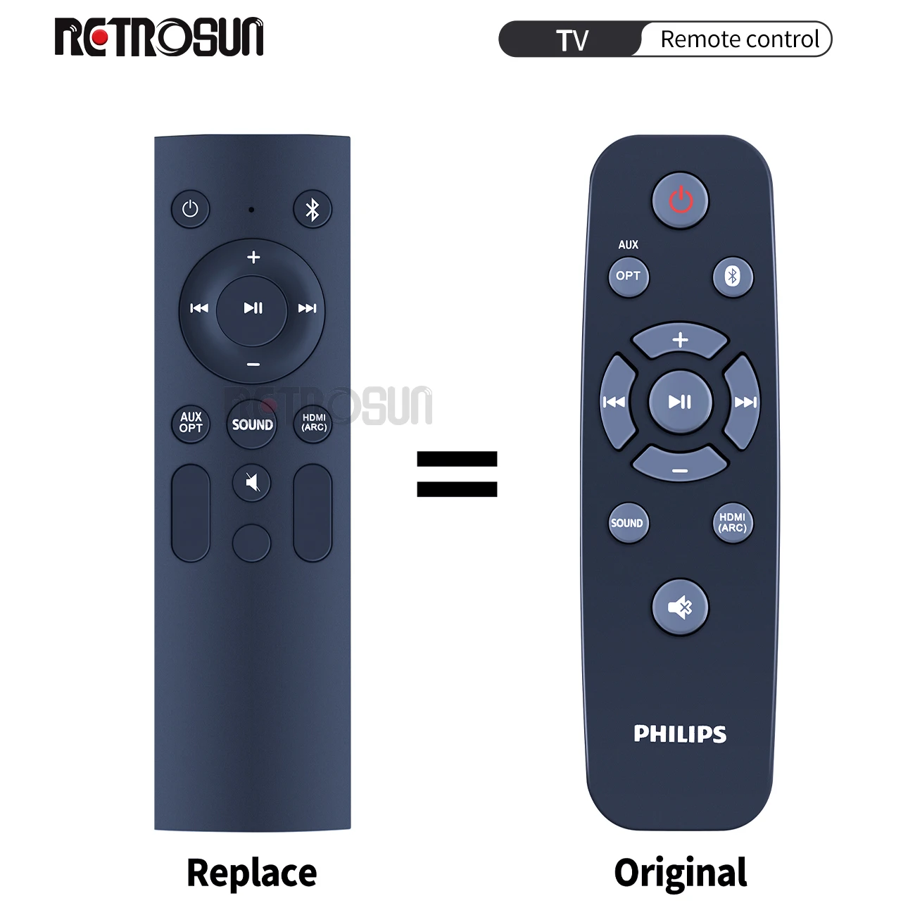 

New Remote Control for Philips HTL1508 HTL1508/37 HTL1510B HTL1510B/37 HTL1520B/37 1506 152093 Soundbar Speaker