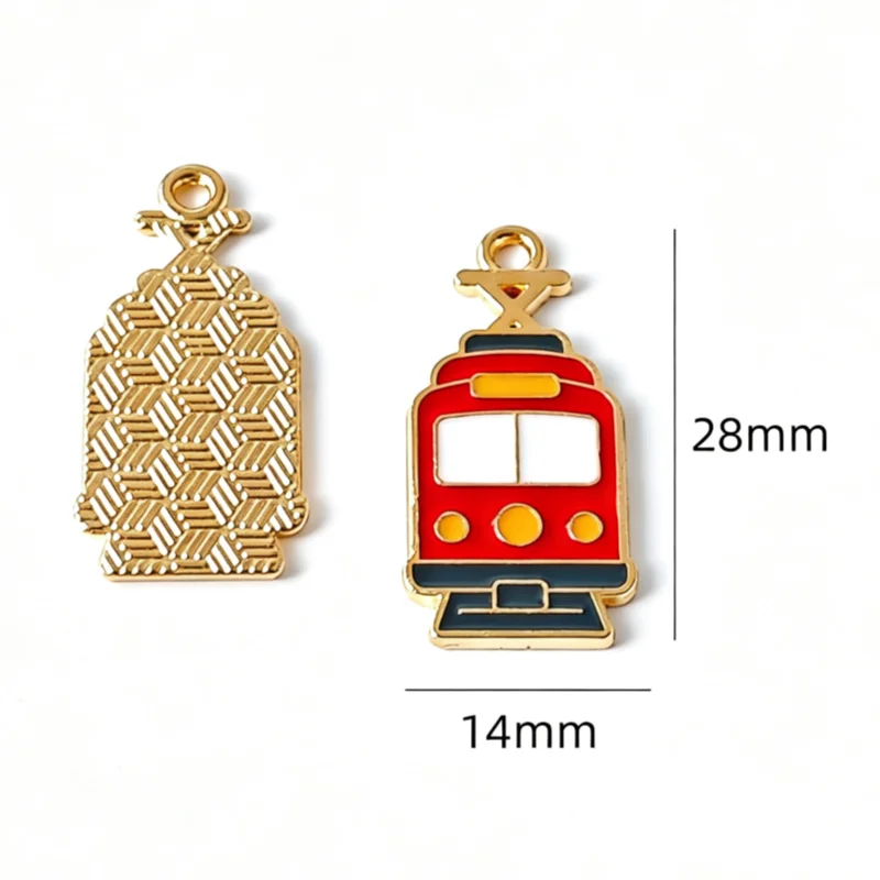 10pcs transportation vehicles, cars, airplanes, alloy drip oil accessories, DIY keychains, pendants, pendants view 4