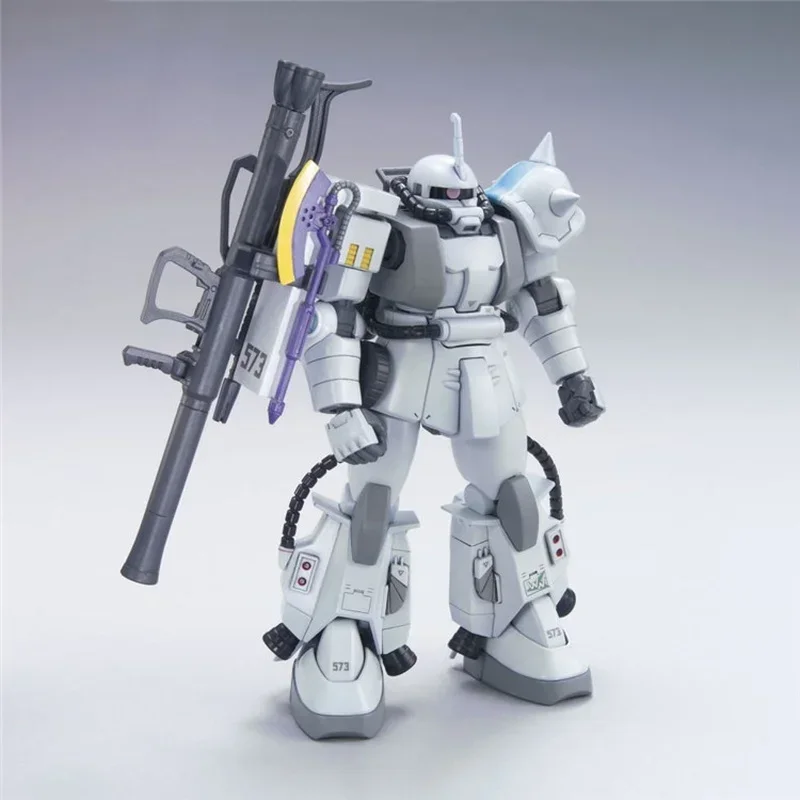 Bandai Gundam Modellbausatz Anime Figur HGUC 1/144 MS-06R-1A Zaku II Actionfiguren Sammlerstück Ornamente Spielzeug Geschenke für Kinder