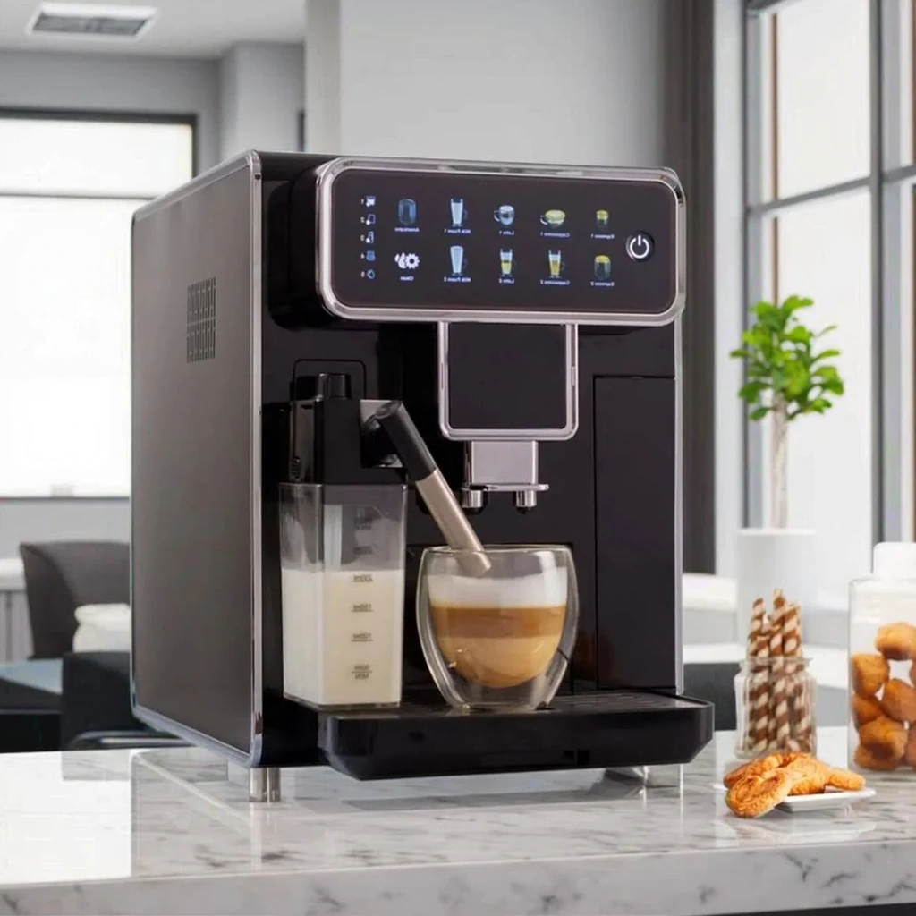 

Smart Bean To Cup Full Super Fully Automatic Espresso Coffee Machine Maker With Grinder Milk Tank Home