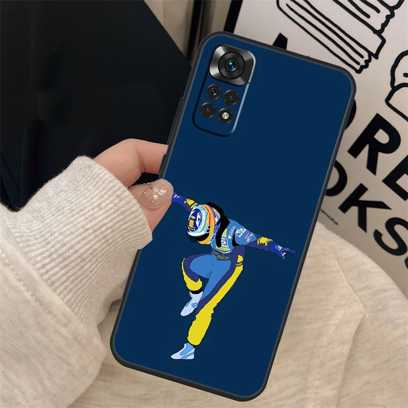 Fernando Alonso Phone Case For Xiaomi Redmi Note 12 Pro 8 9 10 11 Pro Note 12S 11S 10S 9S 9C 10C 12C Cover