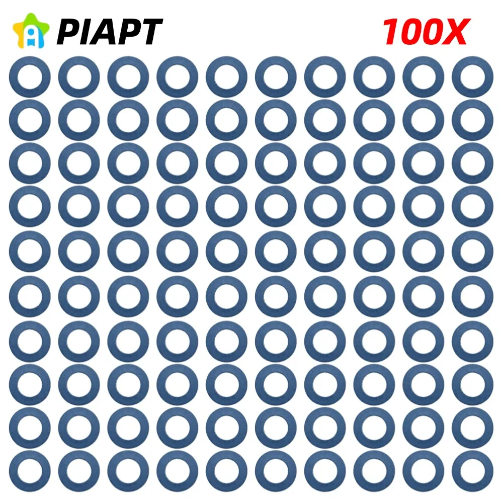 100pcs OE# 90430-12031 Oil Drain Plug Gaskets, 12mm Aluminum Oil Drain Plug Gasket Replacement,Replacement Fits for Toyota Lexus