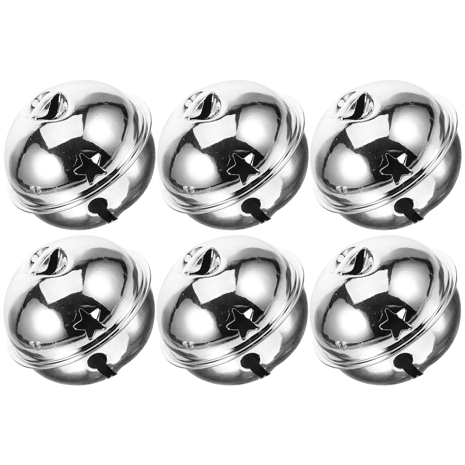

6pcs DIY Bells for Home Decoration Craft Jewelry Pendant Gift Packaging Holiday Music Makers Christmas Tree nament Rustic Sleigh
