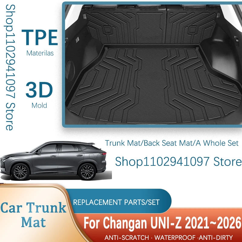 

Car Boot Trunk Mats For Changan UNI-Z UNIZ Oshan Z6 Volga K40 2021~2026 Waterproof Rear Trunk Mats Storage Pads Auto Accessories