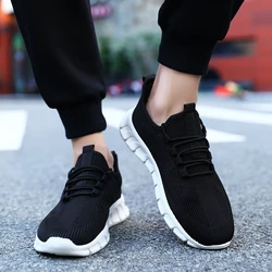 Lightweight Men Casual Shoes Breathable Slip on Male Casual Sneakers Anti-slip Men's Flats Outdoor Walking Shoe Plus Size 36-46