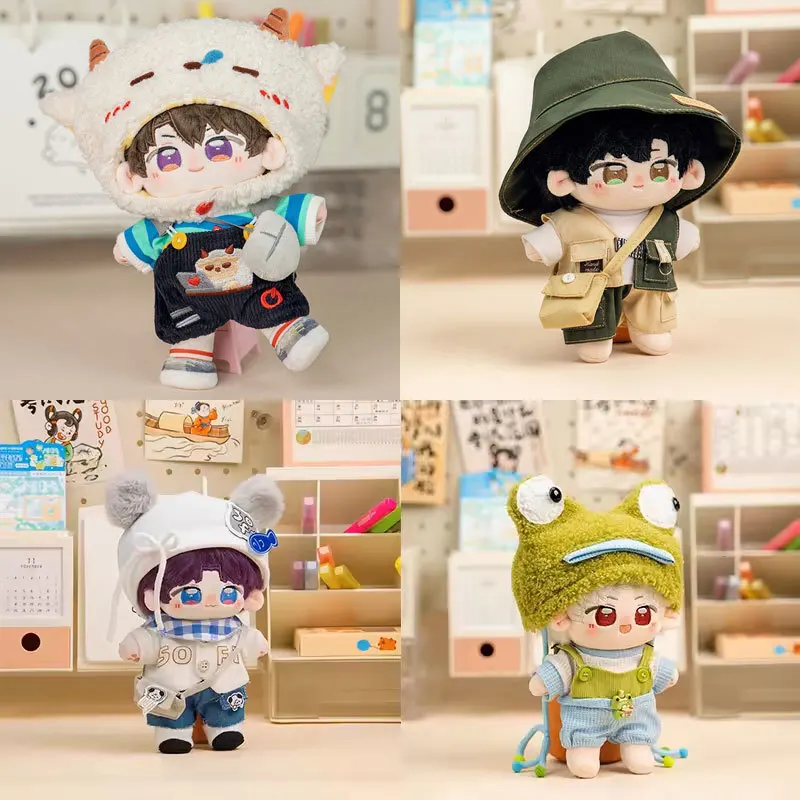 

New Love and Deepspace Rafayel Zayne Xavier Sylus Caleb 20cm Plush Doll Body Cosplay Dress-up Cotton Doll Clothes Fans Xmas Gift