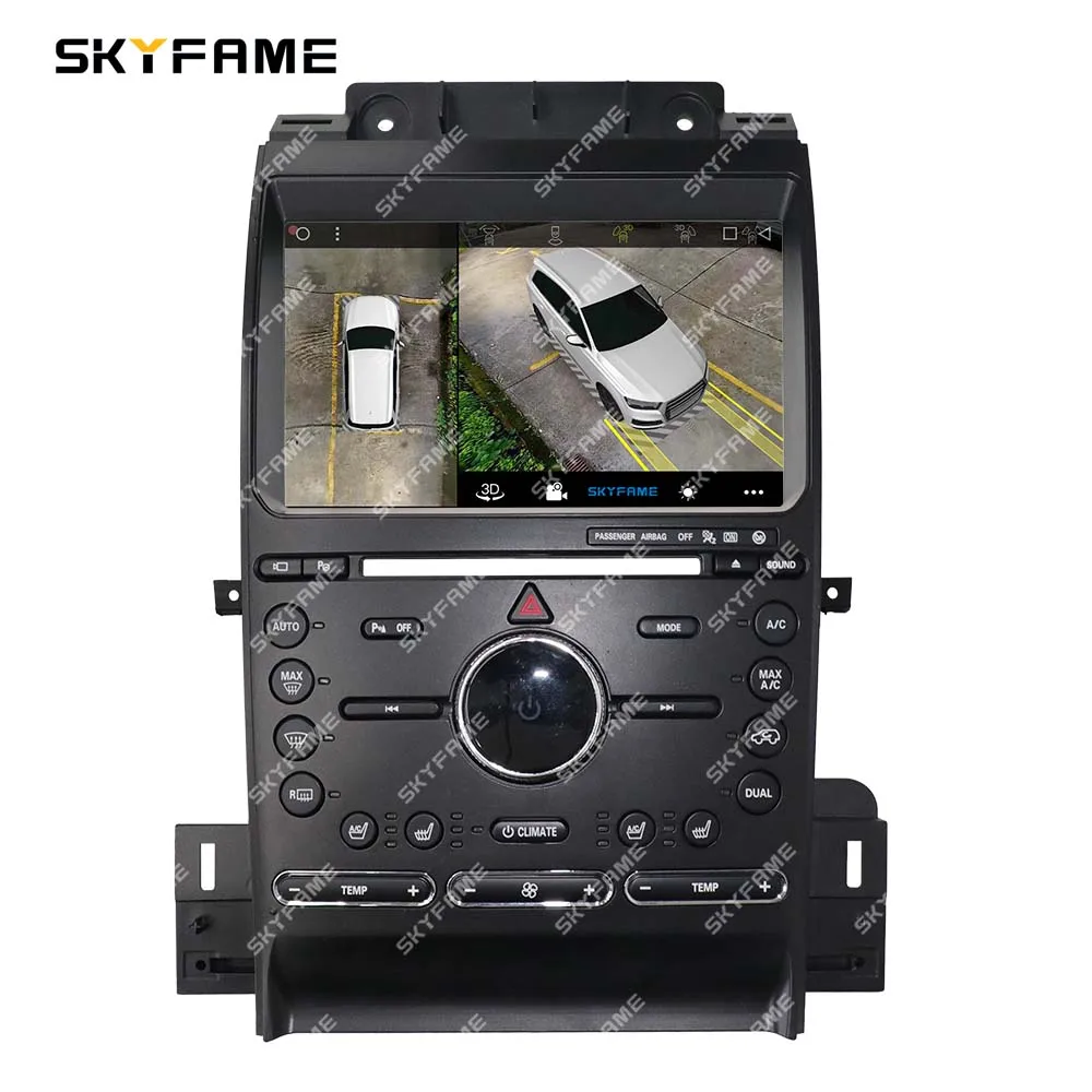 SKYFAME 車フレーム筋膜アダプタ Canbus ボックスデコーダ Android ラジオダッシュフィッティングパネルキットフォードトーラス用