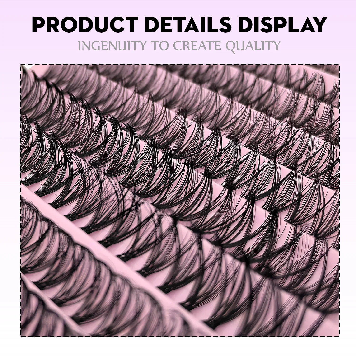 DIY 속눈썹 연장 키트 개별 속눈썹 연장 키트 클러스터 속눈썹 키트 속눈썹 접착제 및 씰과 핀셋 포함 자연스러운 룩