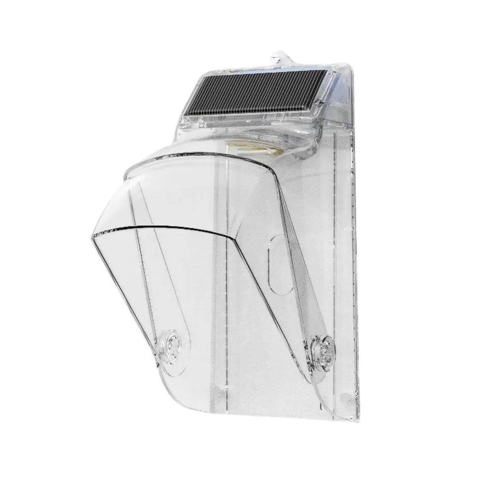30 Degree Adjustable Transparent Doorbell Cover Solar Powered Waterproof Dustproof Anti Theft Fits Most Video Doorbells Kit