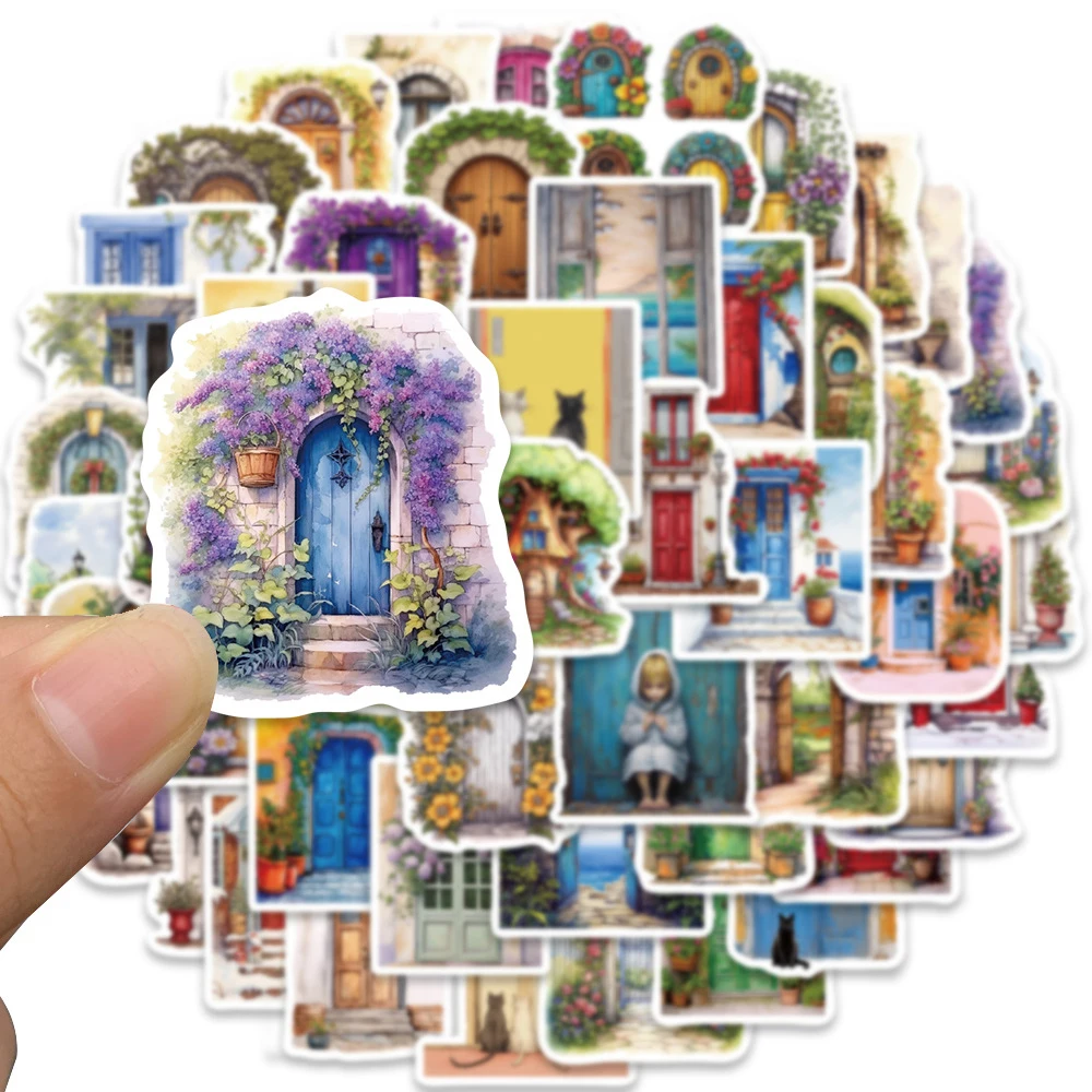 

10/30/50pcs Kawaii Cats Flowers Doors Stickers Animal Cartoon Sticker Suitcase Guitar Luggage Notebook Decoration Decals Toys