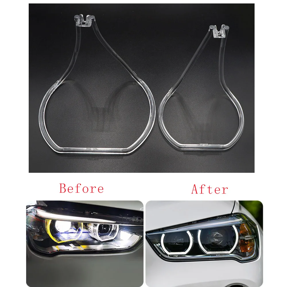 

For BMW X1 F48 F49 2016 2017 2018 2019 Car DRL Daytime Running Light Guide Plate Replacement Headlight Angel Eyes Tube