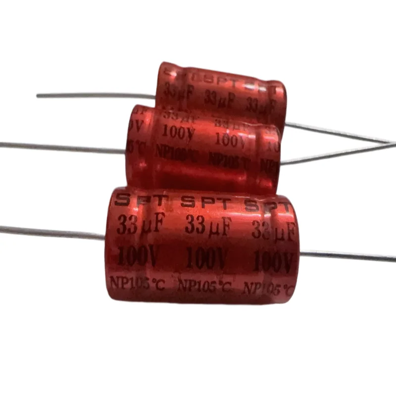 2 szt. SPT bezstopniowy dzielnik częstotliwości osiowy kondensator elektrolityczny 56/68/100/120/150/220/330/470UF 100V — zdjęcie produktu 5