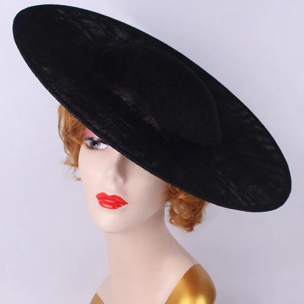 

Fashion 40cm Fascinators Base Big with Clip Hair Accessories Hat DIY Maillinery Cap for Cap Supplies