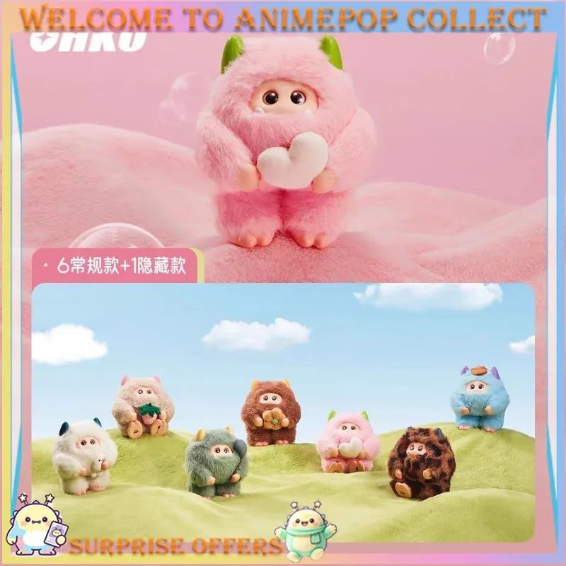 OHKU Authentic Fluffy Monster Marshmallow Dream Series Vinyl Plush Blind Box Doll Hanging Charm Trendy Collectible Toy Blind Bag