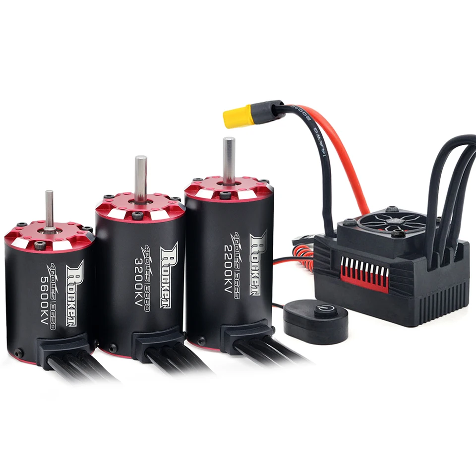 Fafeicy Moteur sans balais RC Combo RC étanche 80A Brushless ESC 3650