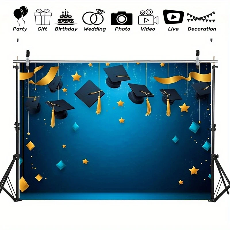 VIKAMA Kindergarten Graduation Banner, Graduation Party Decorations, Wall Hanging for Preschool Graduation Ceremony Home Decor