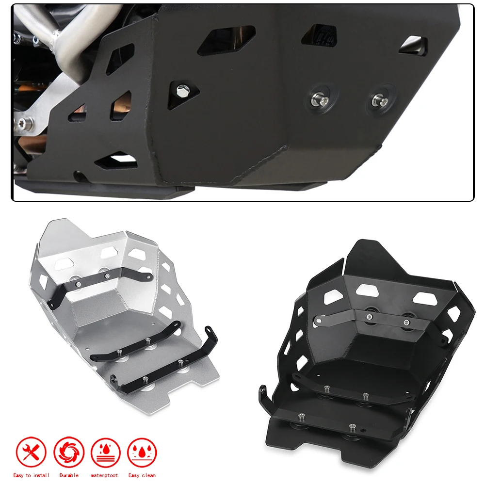 For Yamaha Tenere 700 T7 Rally 2019 2020 2021 ALUMINIUM Engine Guard Cover Chassis Protector Skid Plate Foot Rests Bash Frame