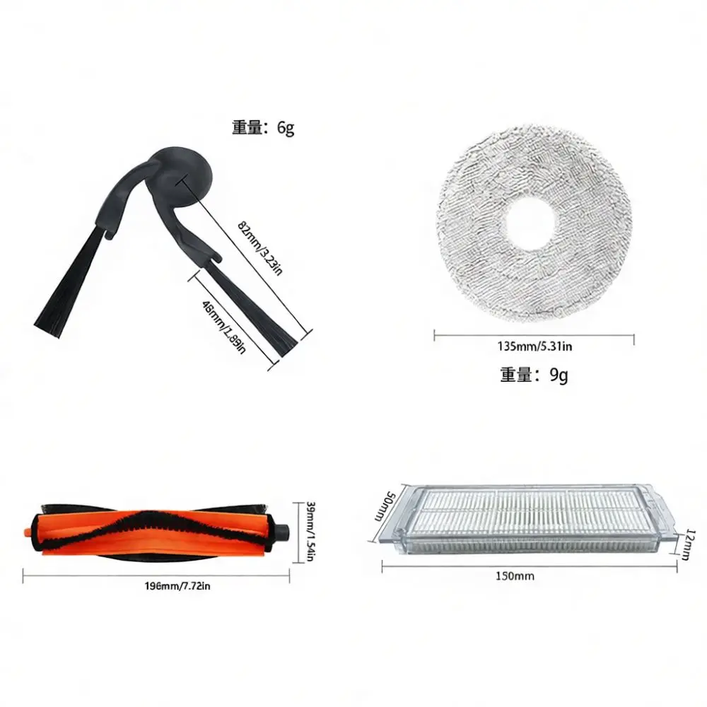 Side Brush Replacement For Robot Vacuum S40 Pro OV71GL Spare Parts Cleaning Accessories Sweeper Consumables Tool