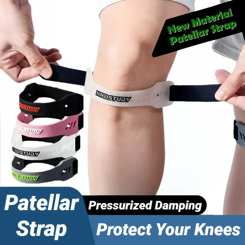 

Adjustable PVC Knee Patellar Band Tendon Support Strape Brace Shock Absorption Compression Strap Pads Sport Protection