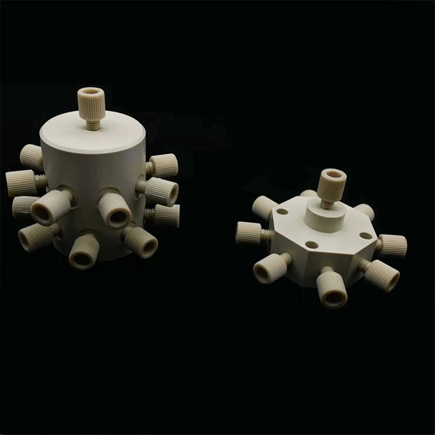 PEEK Parallel Splitting Valve Microfluidic Chip 1 to 4 1 to 8 1 to 16 Channel Low Dead Volume Multi-channel Fluid Chip