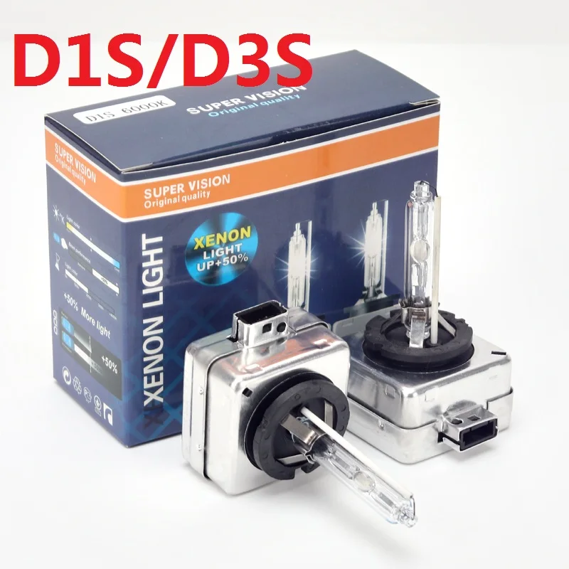 2ชิ้น6000K ซีนอน D3S รถ35W ซ่อน D2S D4S หลอดไฟหน้ารถสำหรับ12V อัตโนมัติ4300K 8000K