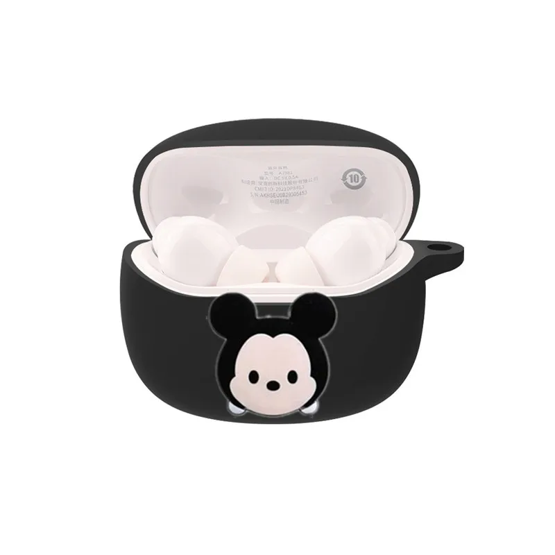 الكرتون ديزني حقيبة سماعة الاذن غطاء ل Anker Soundcore R100 سيليكون سماعات بلوتوث لاسلكية واقية قذيفة مع هوك