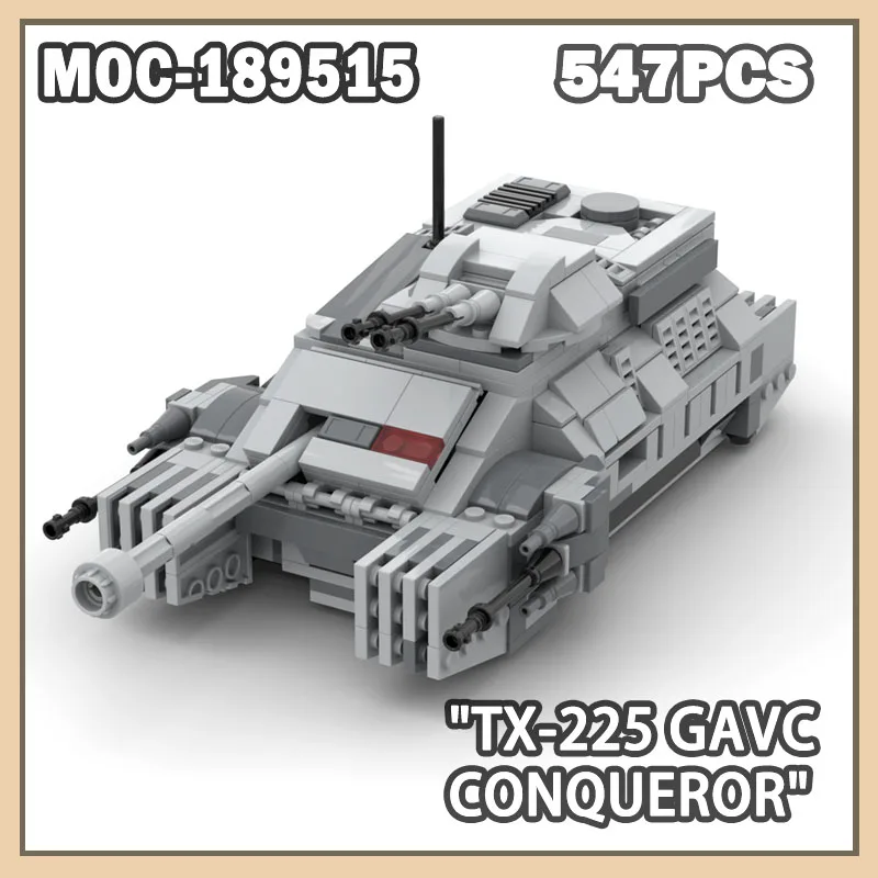 

MOC-189515 TX-225 Military War Series Tank Blocks Building Heavy Tank Vehicle Bricks Diy Toys Sets Kid'S Bricks Gifts 547Pcs