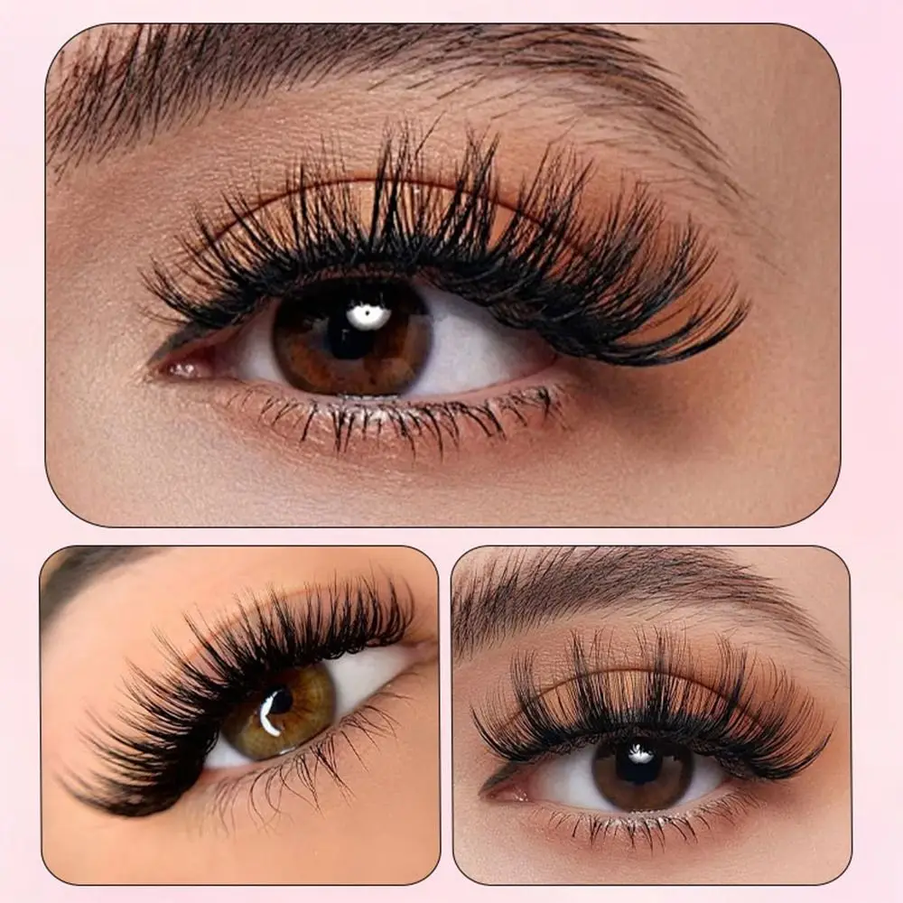 Manga Lashes Korean Style DIY False Eyelashes 3D Comic Eye D-Curl Lashes Soft DIY Hot Melt Single Cluster Makeup Tool