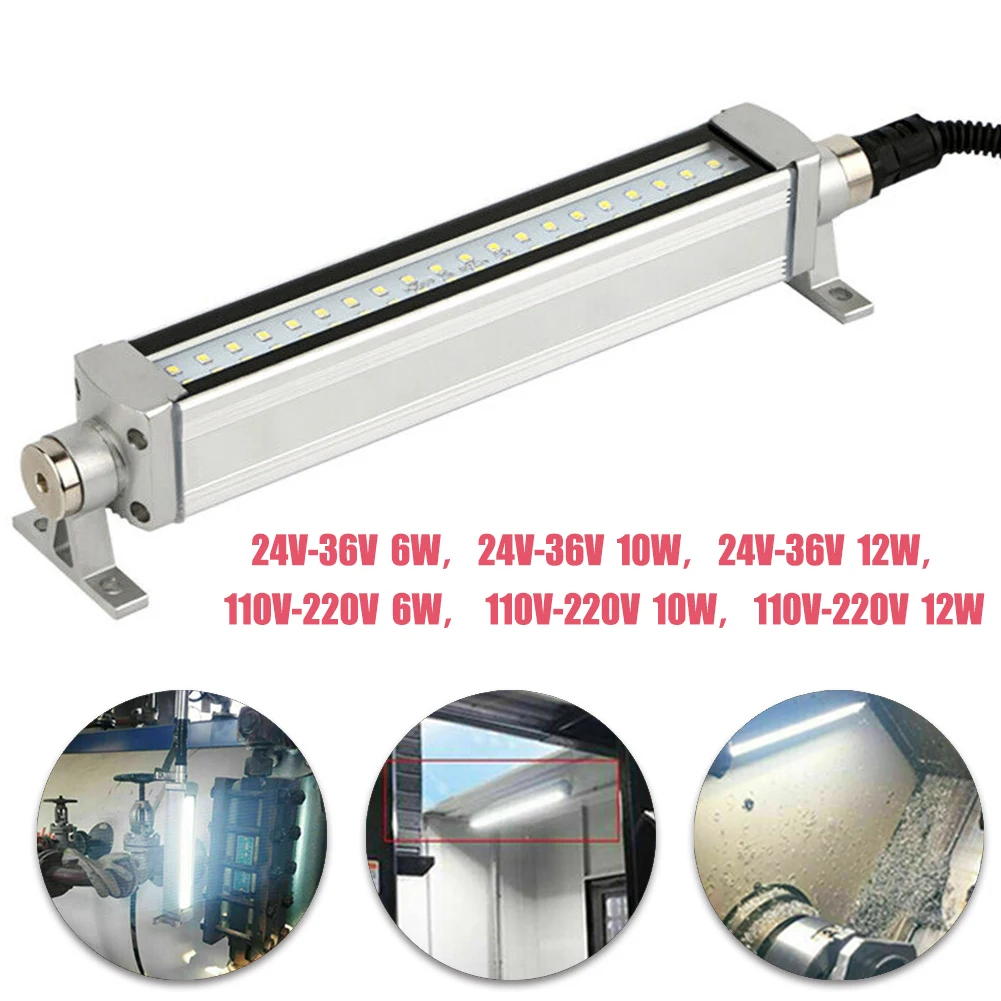 

24/110/220V Super Bright Embedded Led Milling CNC Machine Tool Work Light Waterproof Oil Proof Workshop Long Lathe Lamp Hot Sale