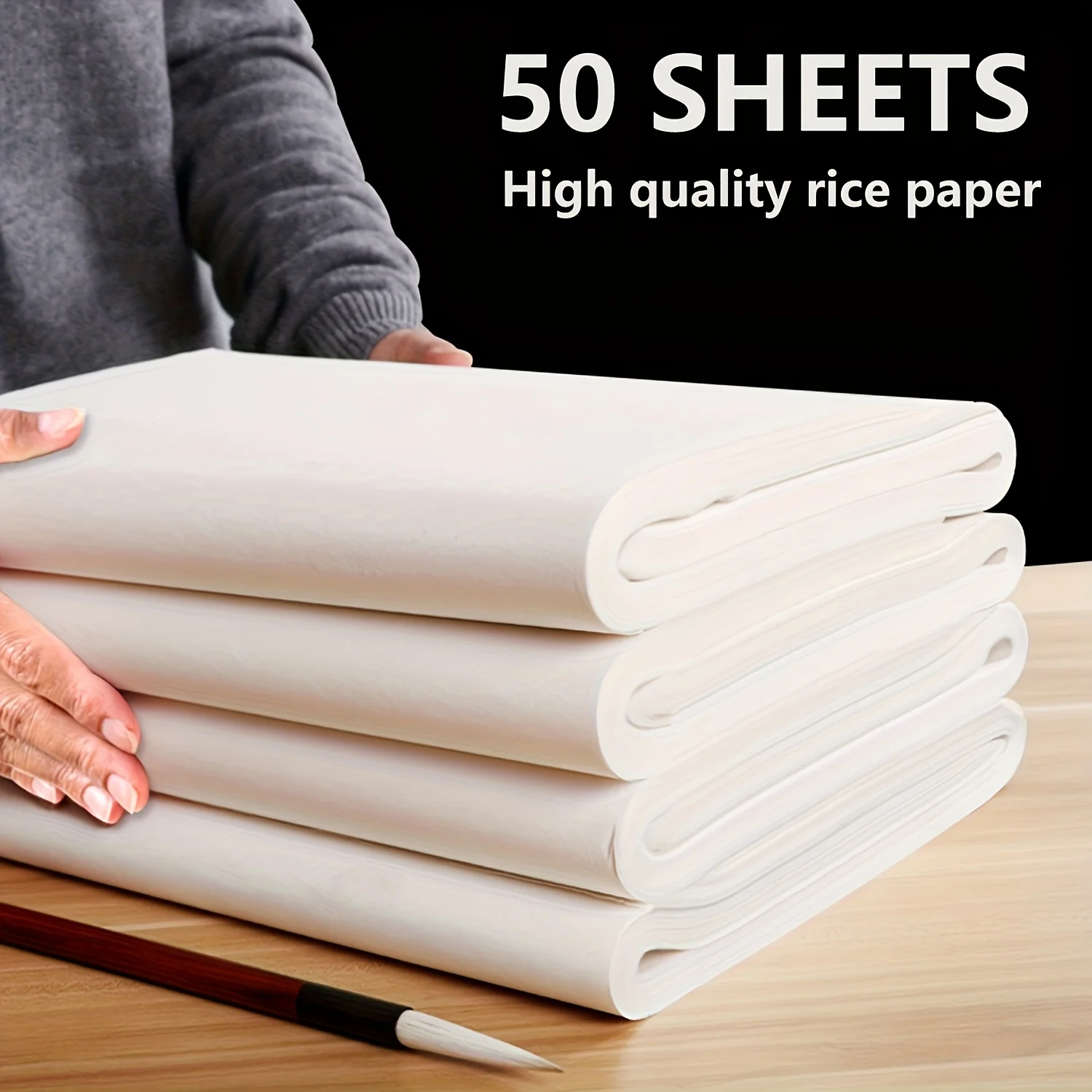 50/100 Sheets of High-Quality Paper, Suitable for Painting, Calligraphy, Handicrafts, Beginners, Paper Calligraphy, Writing Pens