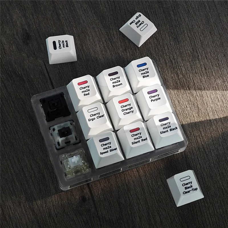 A41Z-Cherry MX2A Key Switch Tester 12-Key Mechanical Keyboard Sampler Switch Testing Tool For Mechanical Keyboard