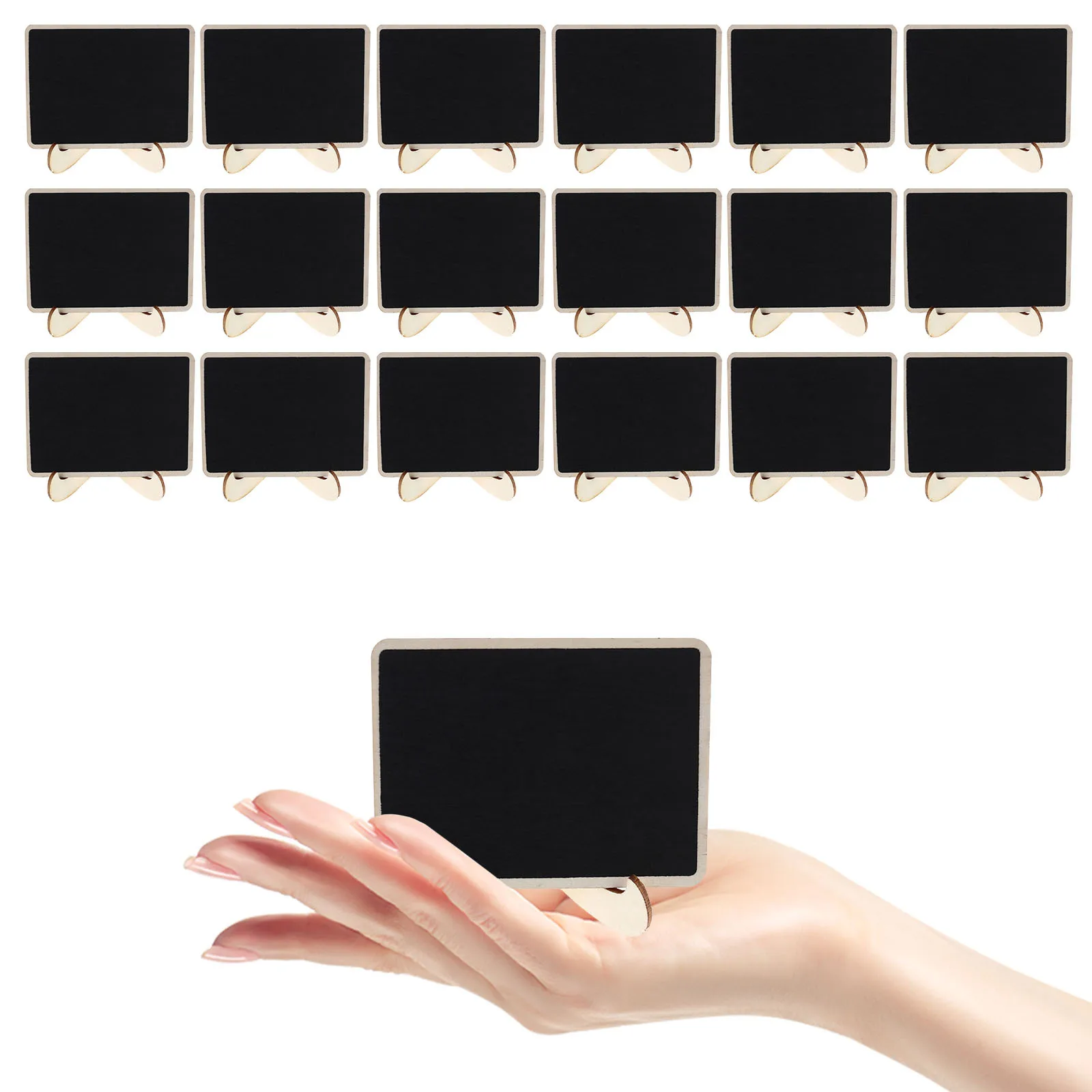 20 قطعة علامات السبورة الصغيرة عرض السبورة الصغيرة لحفل الزفاف مكان بطاقات مطعم القائمة رسالة لوحات الخشب #6