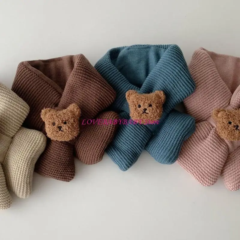 Sciarpe invernali per bambini ragazzi ragazze bambini bambini bambini scollatura (0-3 anni) 4xbc