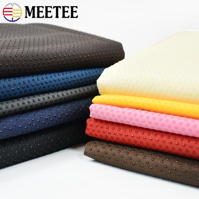 Meetee 50/100cmx150cm Anti-Slip Fabric Rubber Dots Non-slip Cloth Children Dancing Shoes Sofa Cover Carpet Sewing Accessories