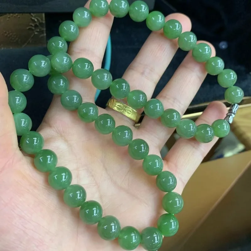 Collier jaspe Hetian 10 mm