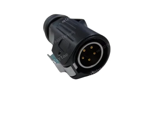 Scissor lift handle plug accessories - 5-pin round connector, male and female, suitable for aerial lifts and scissor lifts